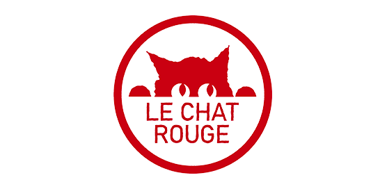 Identité visuelle pour l'association Le Chat Rouge.